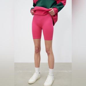 ZARA Pink Seamless Bike Shorts